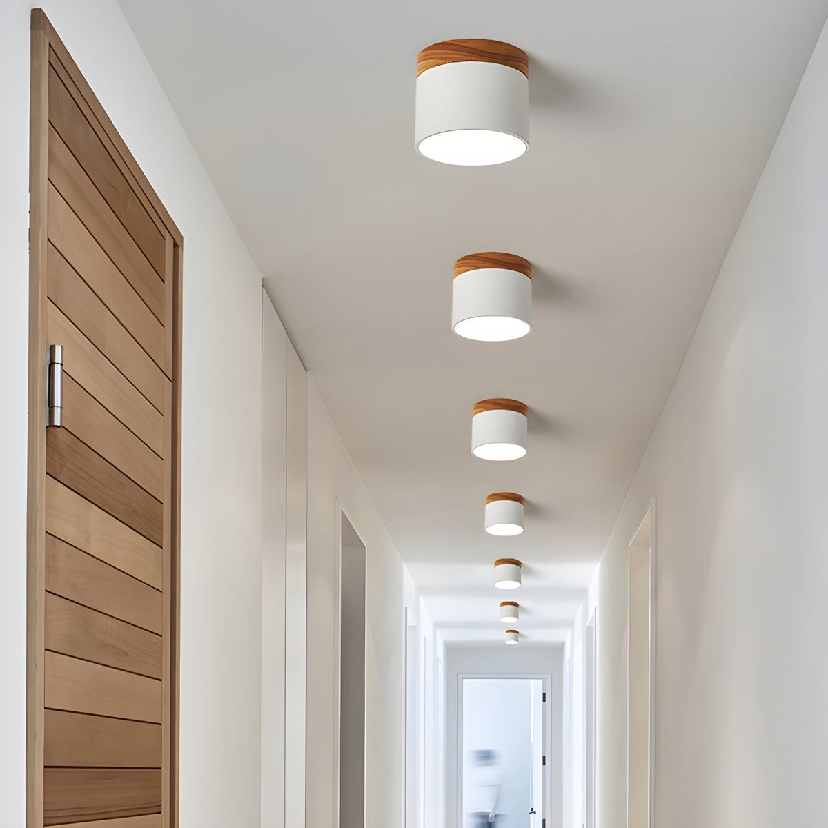 Caveleth lámpara de techo moderna minimalista de madera