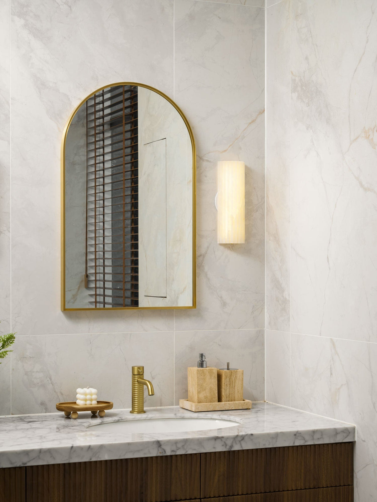 Aveniraria aplique de pared alabastro