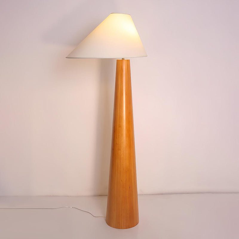 Pinnacle lámpara de pie minimalista de madera