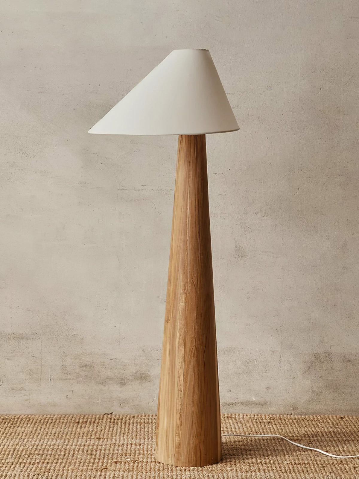 Pinnacle lámpara de pie minimalista de madera