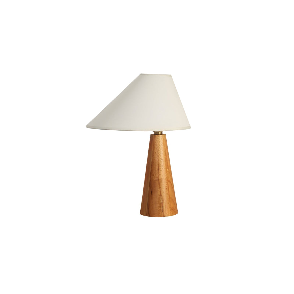 Mirose lámpara de mesa de madera y tejido rústico