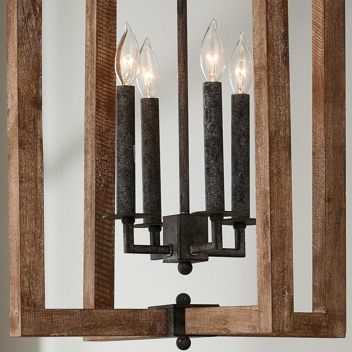 Eirikuvyi lámpara colgante Vintage Creatividad Metal madera Farol