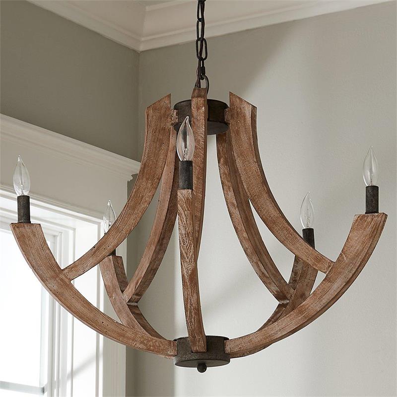 Eirikuvyi lámpara colgante Vintage Creatividad Metal madera Farol