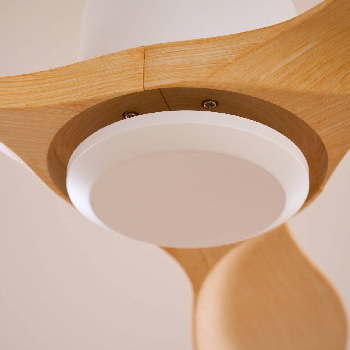 Aldaine Ventilador de techo minimalista de madera