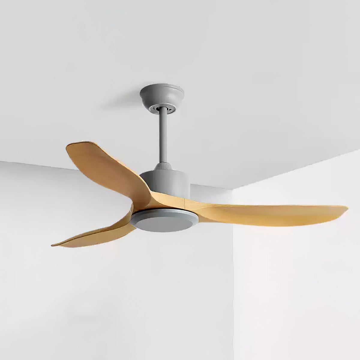Aldaine Ventilador de techo minimalista de madera