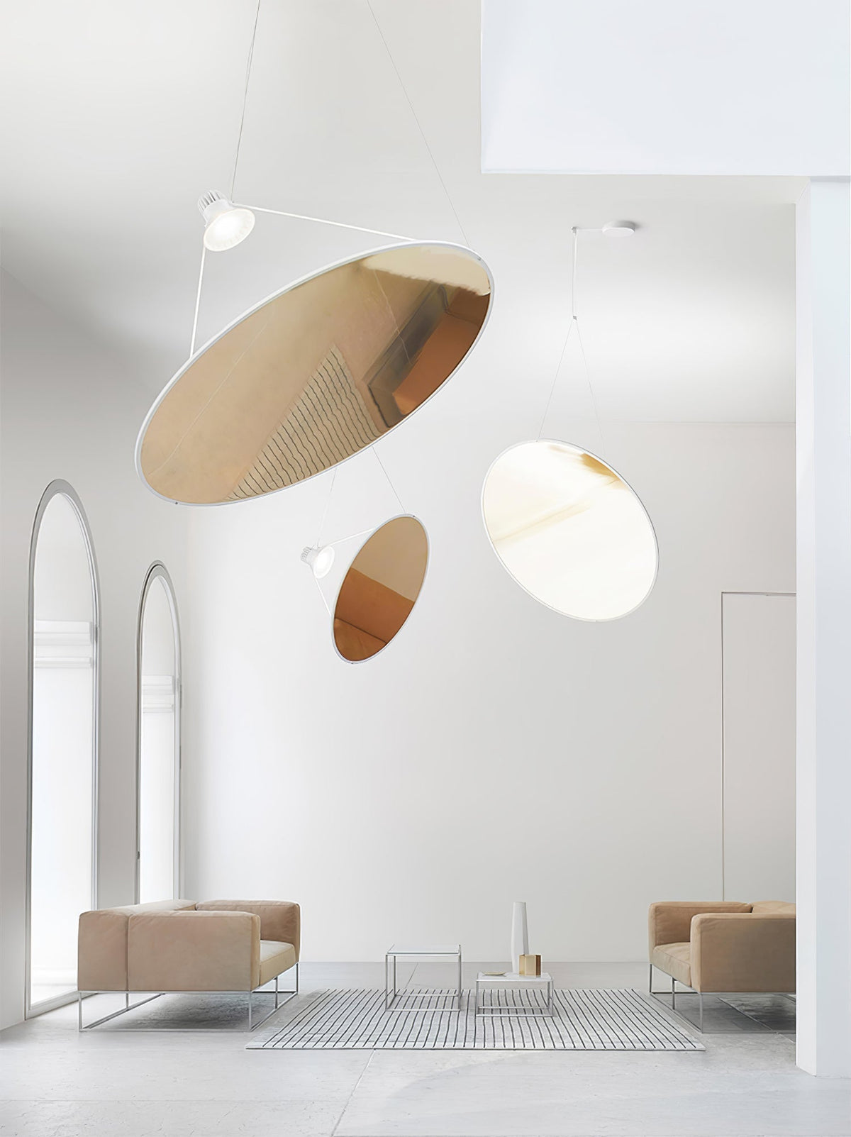 Brio lámpara colgante minimalista de acero