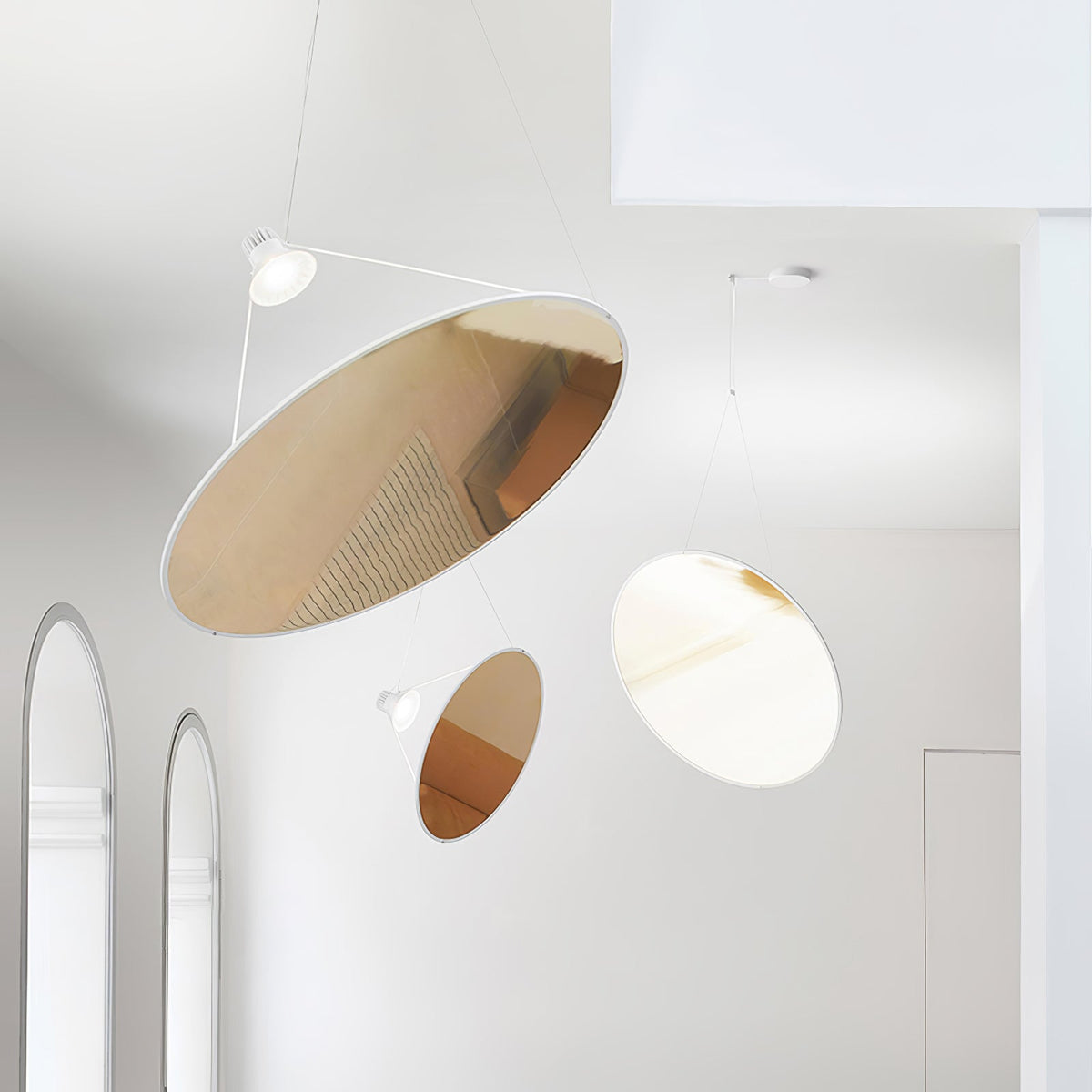 Brio lámpara colgante minimalista de acero