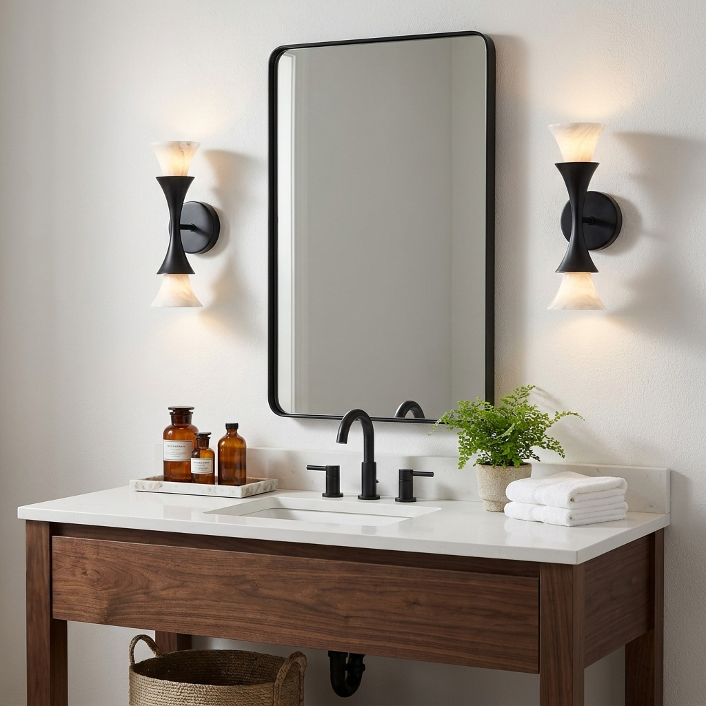 Oakenwick Aplique de pared de alabastro