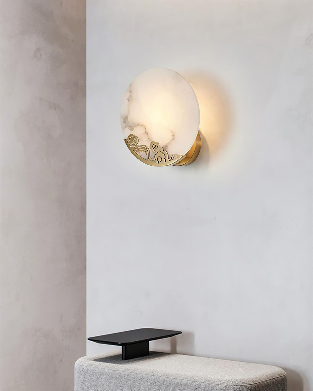Eterna aplique de pared alabastro