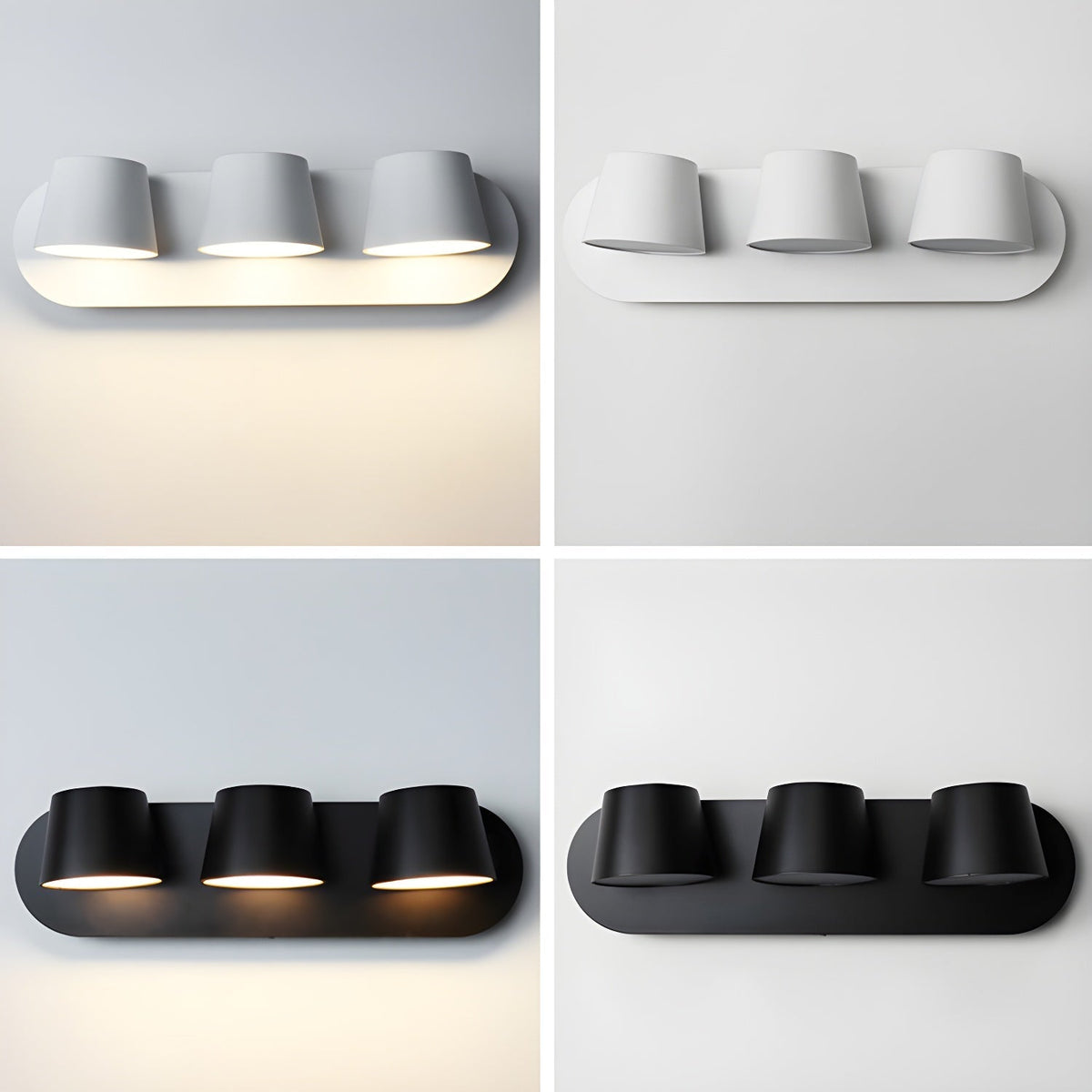 Aurlaeir aplique de pared regulable con enchufe enchufable