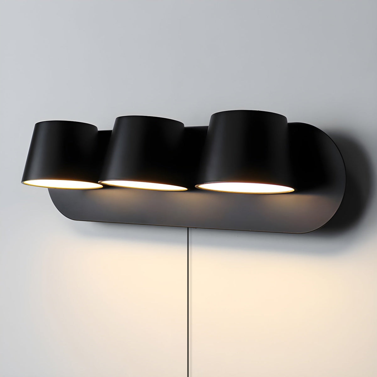 Aurlaeir aplique de pared regulable con enchufe enchufable