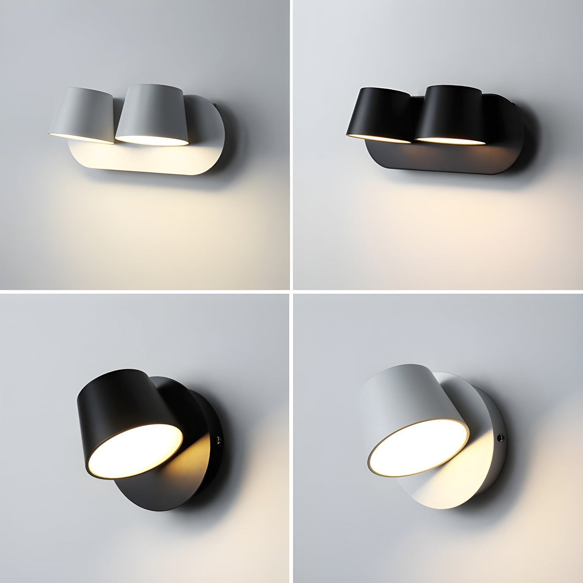 Aurlaeir aplique de pared regulable con enchufe enchufable