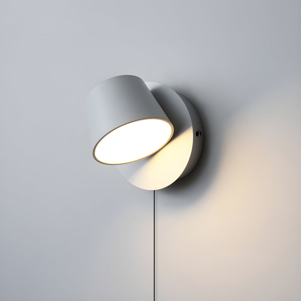 Aurlaeir aplique de pared regulable con enchufe enchufable
