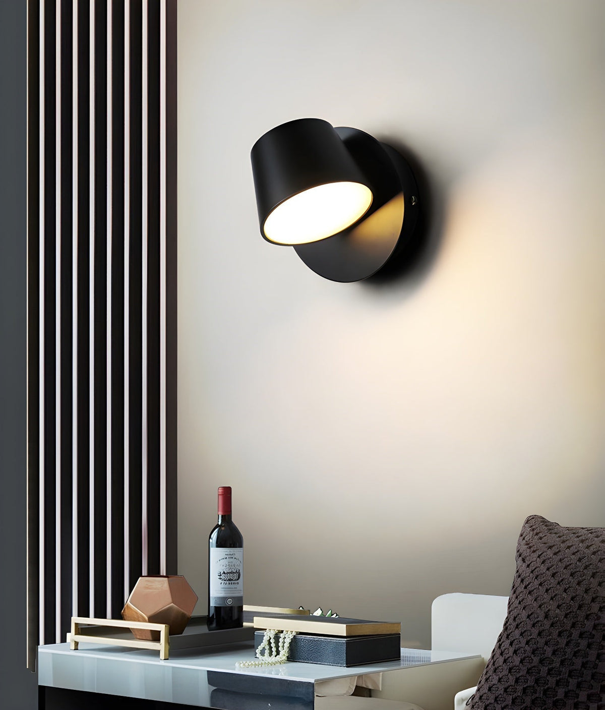 Aurlaeir aplique de pared regulable con enchufe enchufable