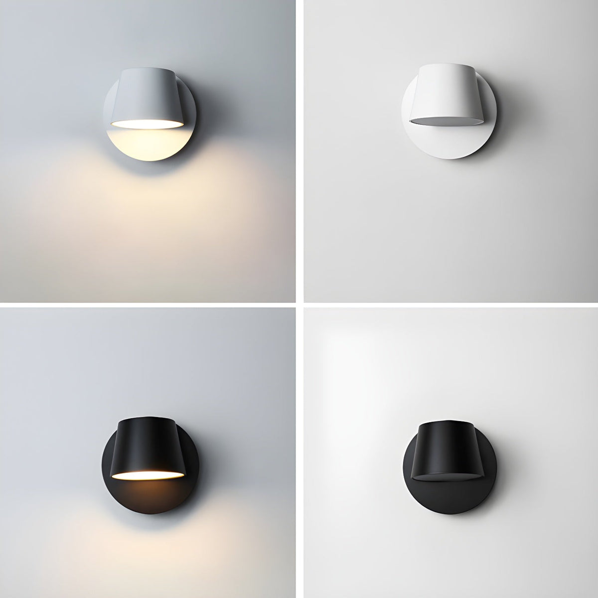 Aurlaeir aplique de pared regulable con enchufe enchufable