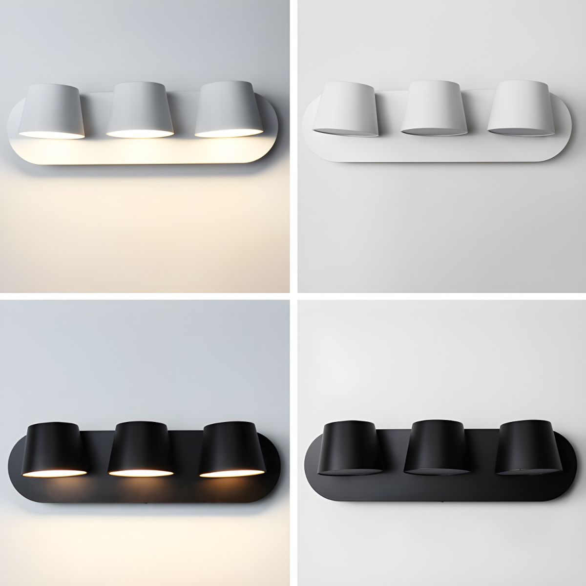 Aurlaeir aplique de pared regulable con enchufe enchufable