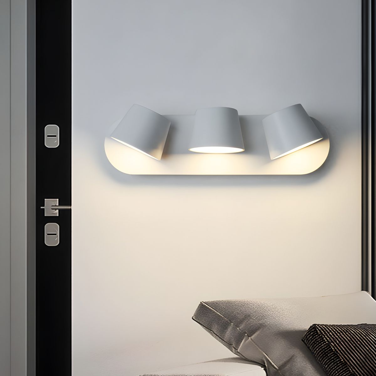 Aurlaeir aplique de pared regulable con enchufe enchufable