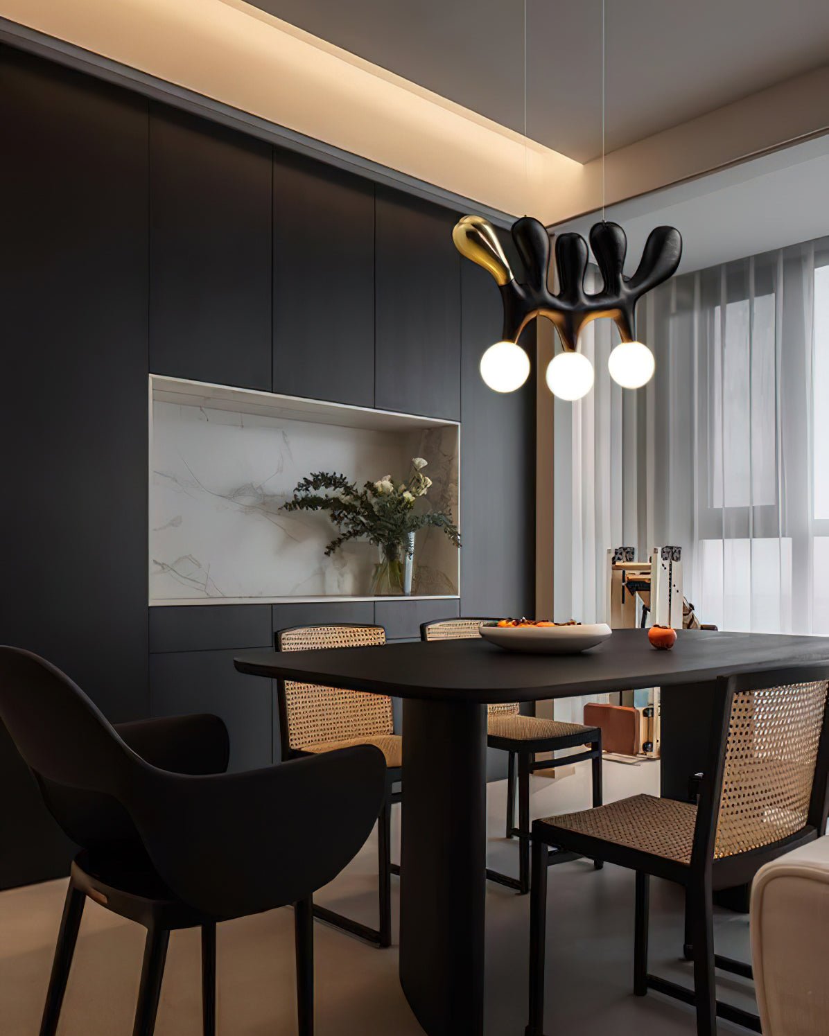 Sprout lámpara colgante contemporánea de madera