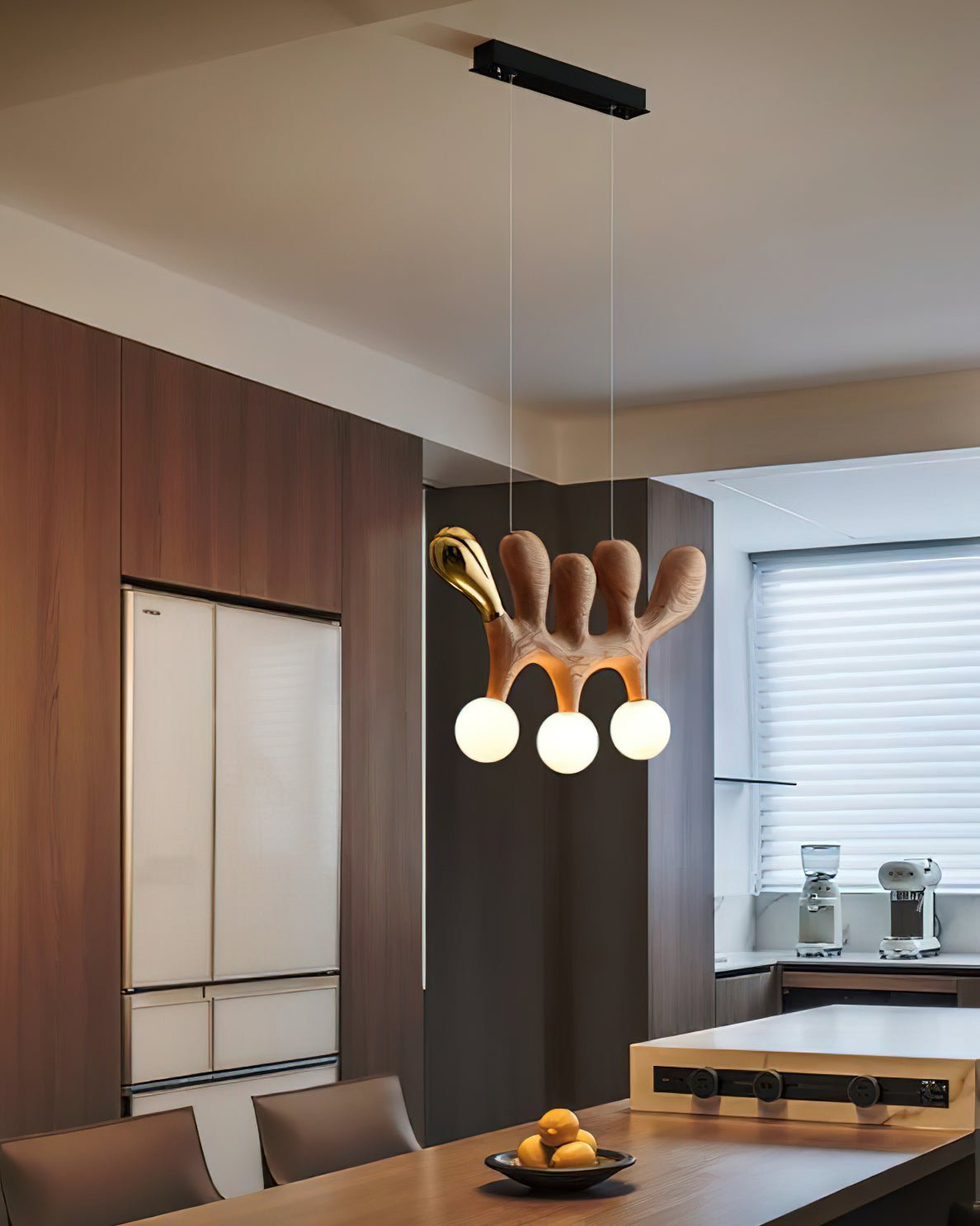 Sprout lámpara colgante contemporánea de madera
