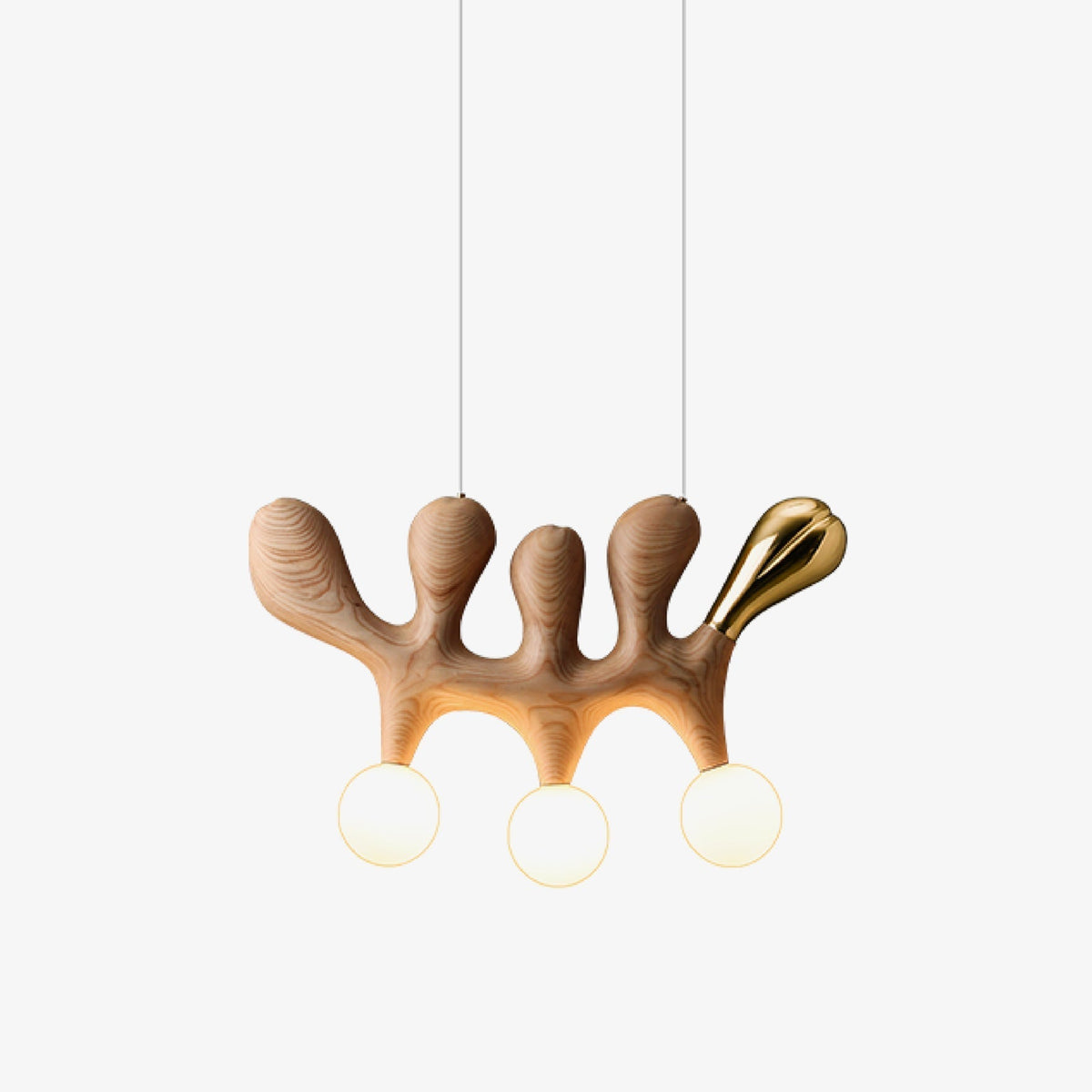 Sprout lámpara colgante contemporánea de madera