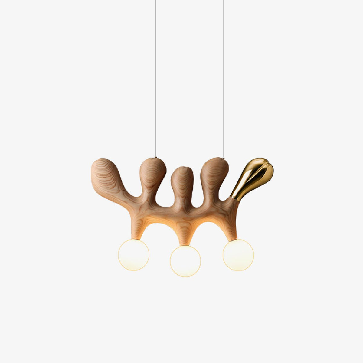 Sprout lámpara colgante contemporánea de madera