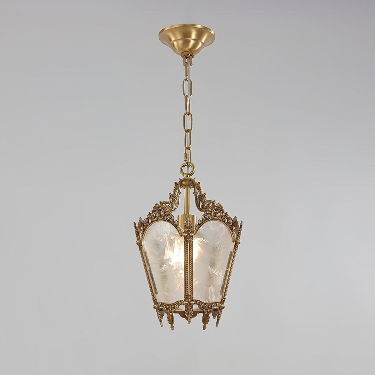 Auririelle lámpara colgante de latón estilo Imperio antiguo y elegante