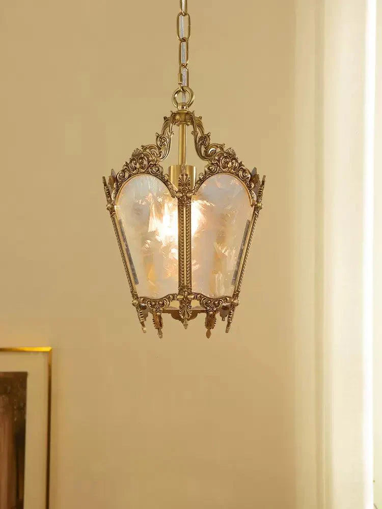 Auririelle lámpara colgante de latón estilo Imperio antiguo y elegante