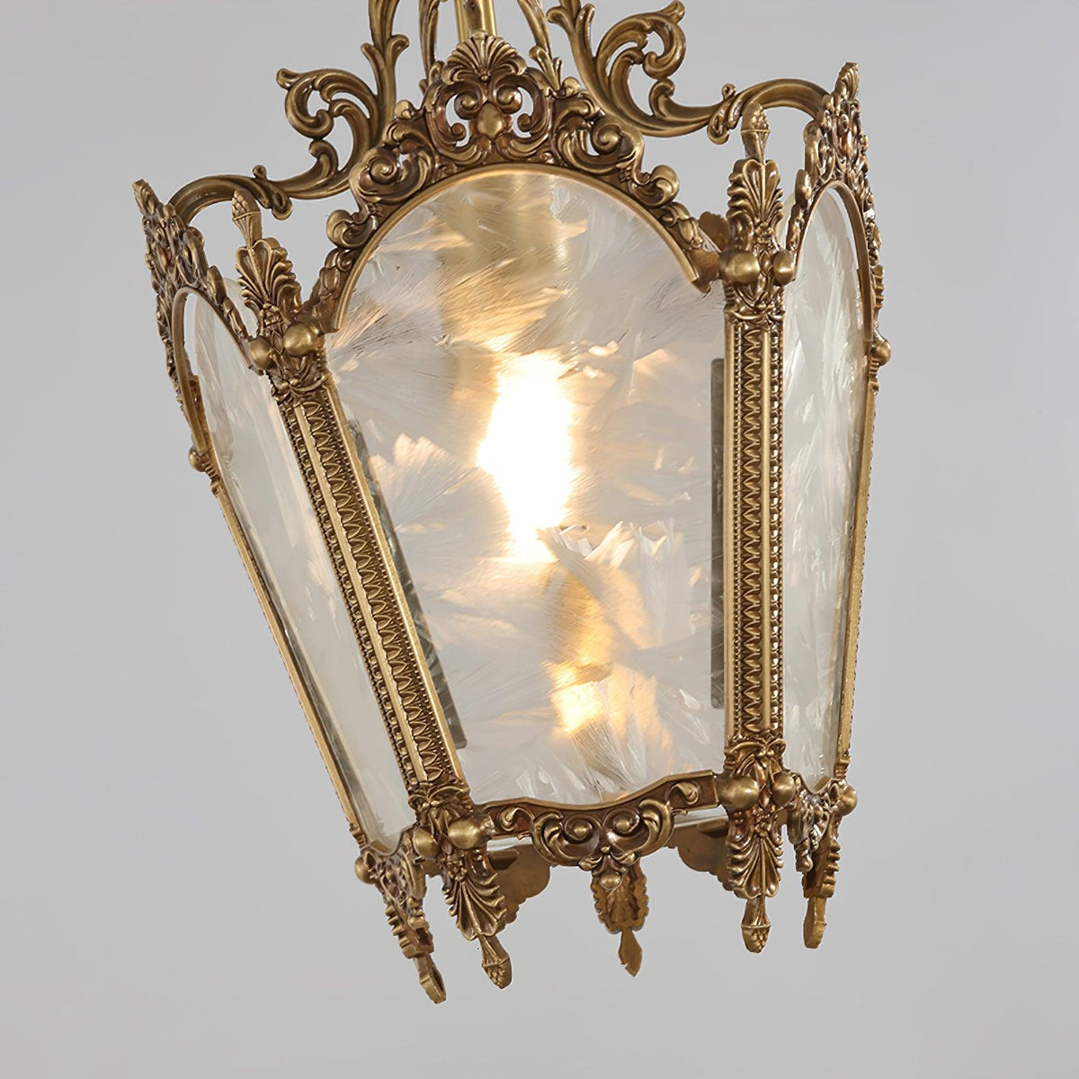 Auririelle lámpara colgante de latón estilo Imperio antiguo y elegante