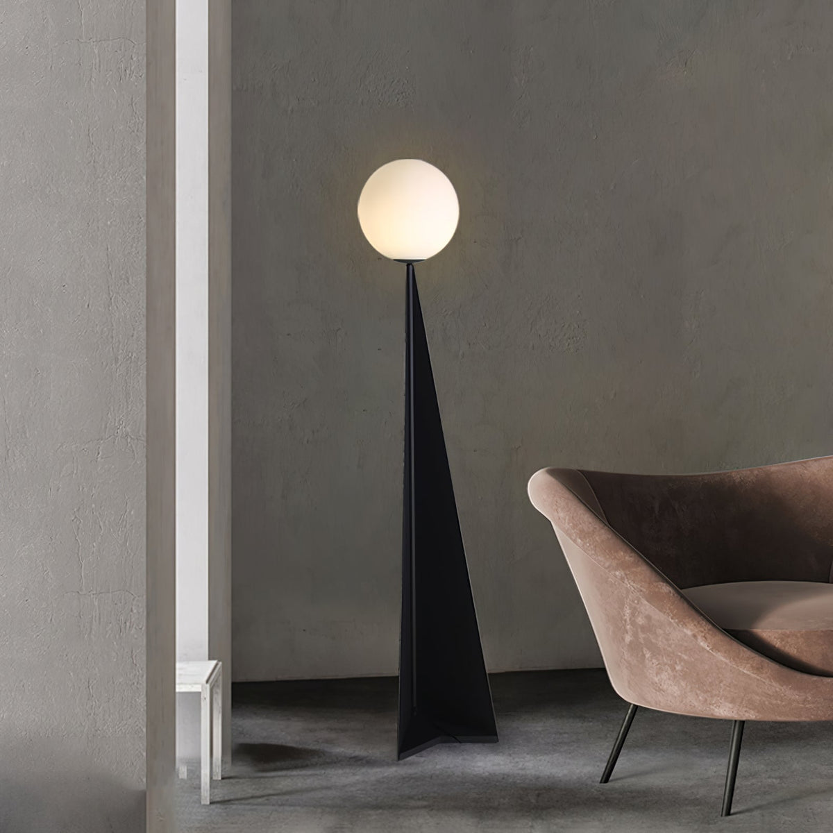 Vertex lámpara de pie minimalista esfera