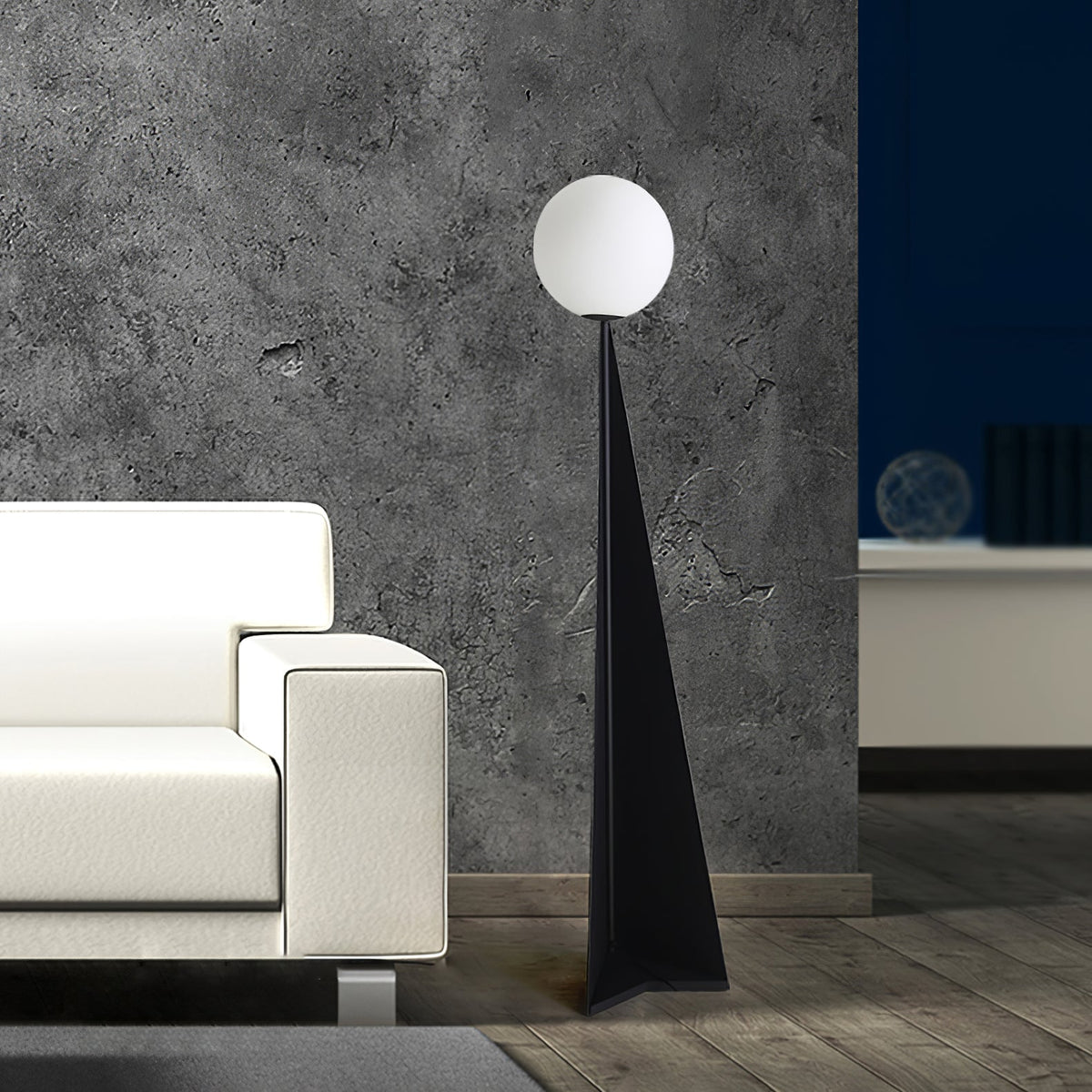 Vertex lámpara de pie minimalista esfera