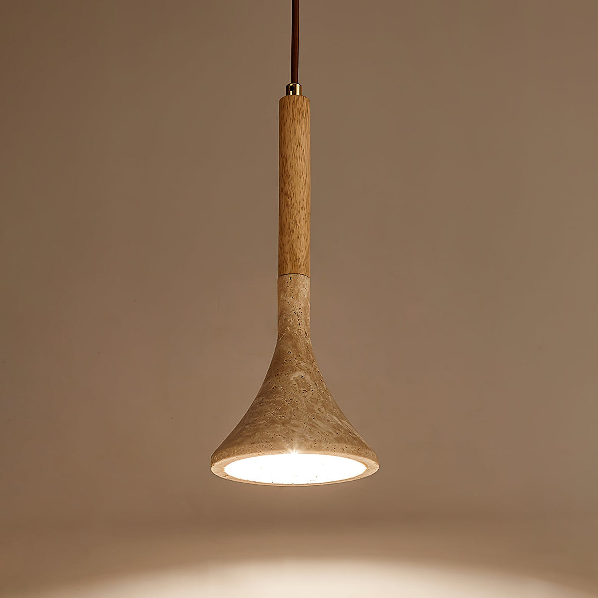 Taviaya lámpara colgante minimalista de travertino