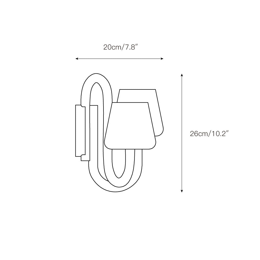 Norduvyi aplique de pared moderno minimalista de aluminio
