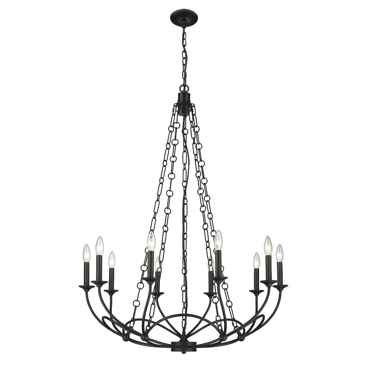 Ostruvyi lámpara de araña moderna minimalista industrial de metal