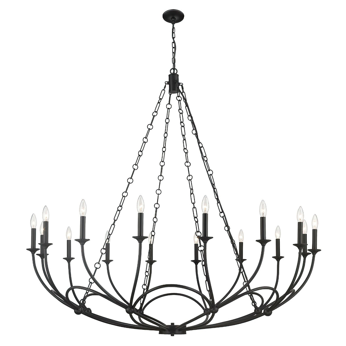 Ostruvyi lámpara de araña moderna minimalista industrial de metal