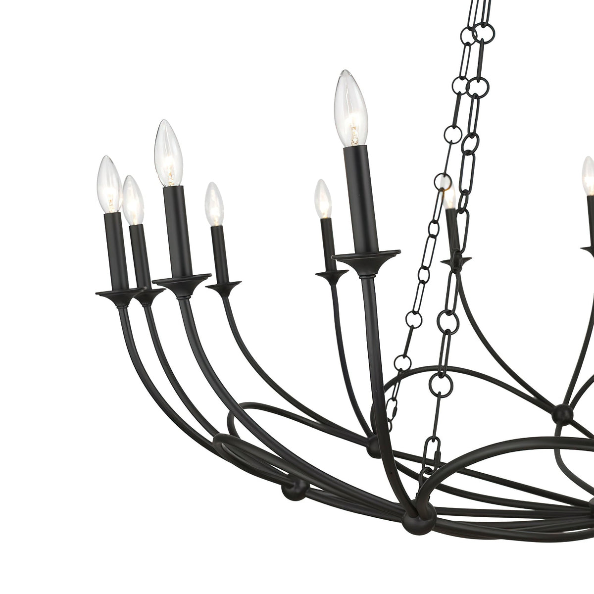 Ostruvyi lámpara de araña moderna minimalista industrial de metal