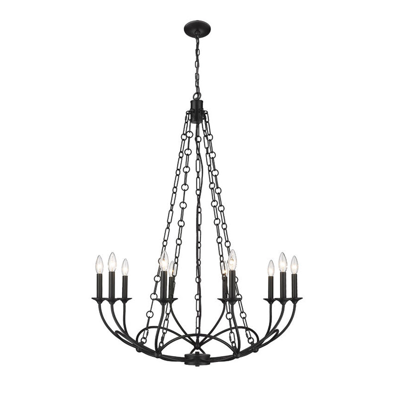 Ostruvyi lámpara de araña moderna minimalista industrial de metal