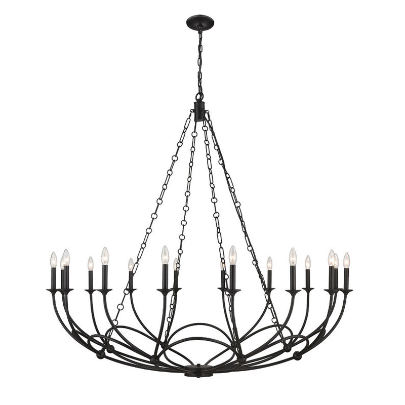 Ostruvyi lámpara de araña moderna minimalista industrial de metal