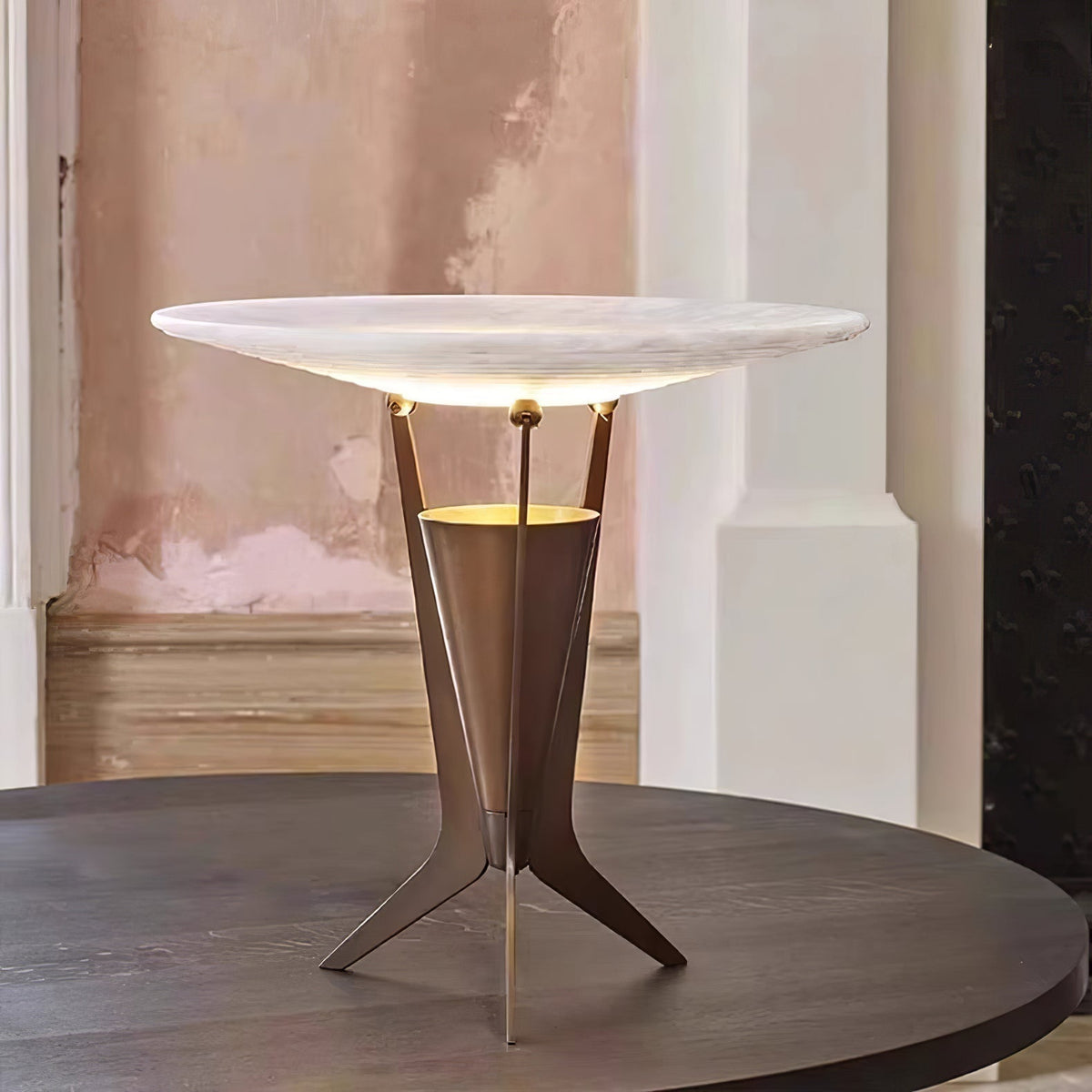 Eurtalus lámpara de mesa alabastro