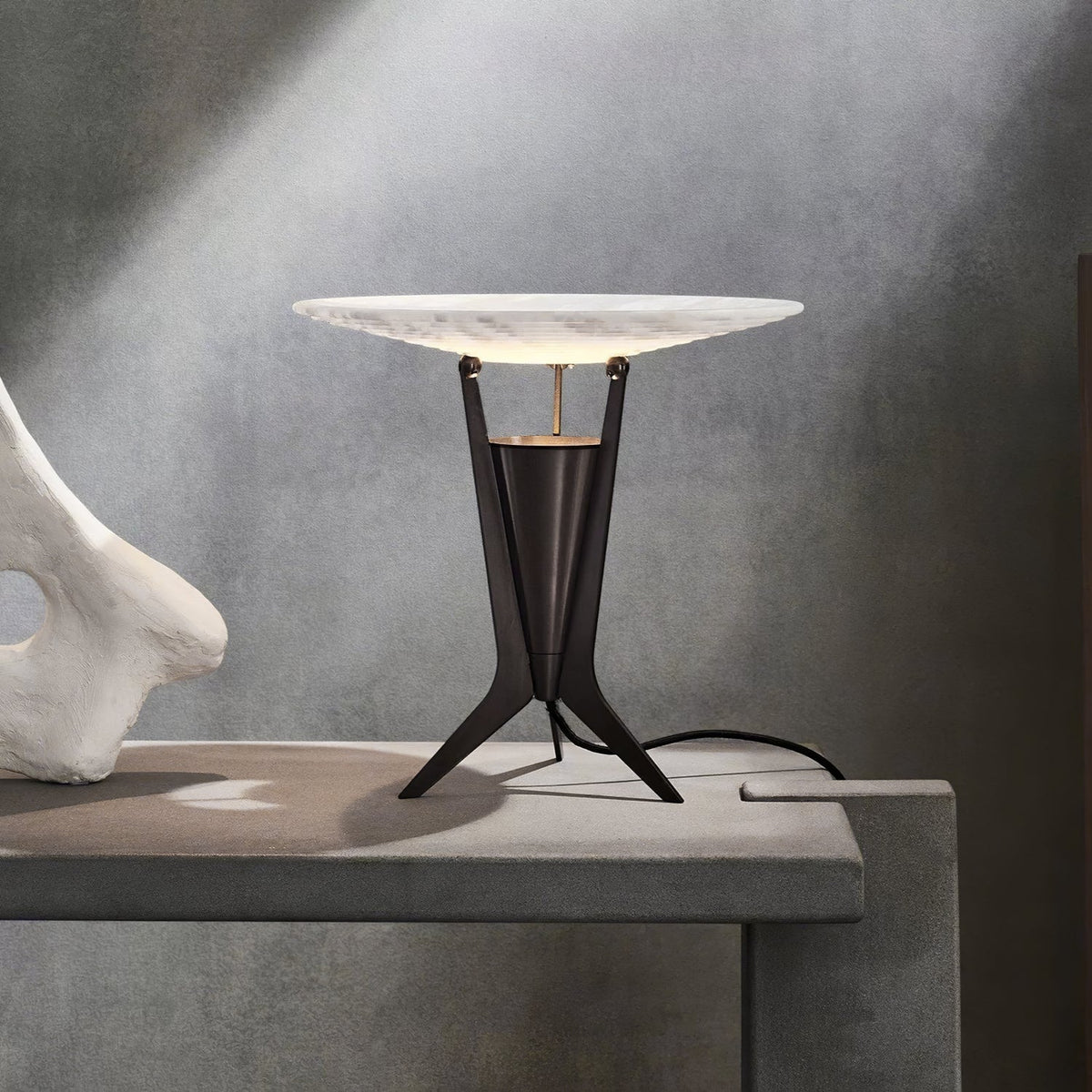 Eurtalus lámpara de mesa alabastro