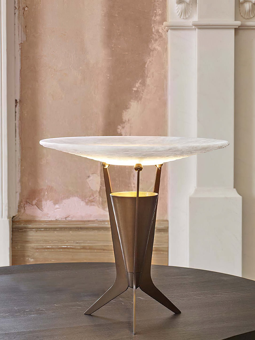Eurtalus lámpara de mesa alabastro