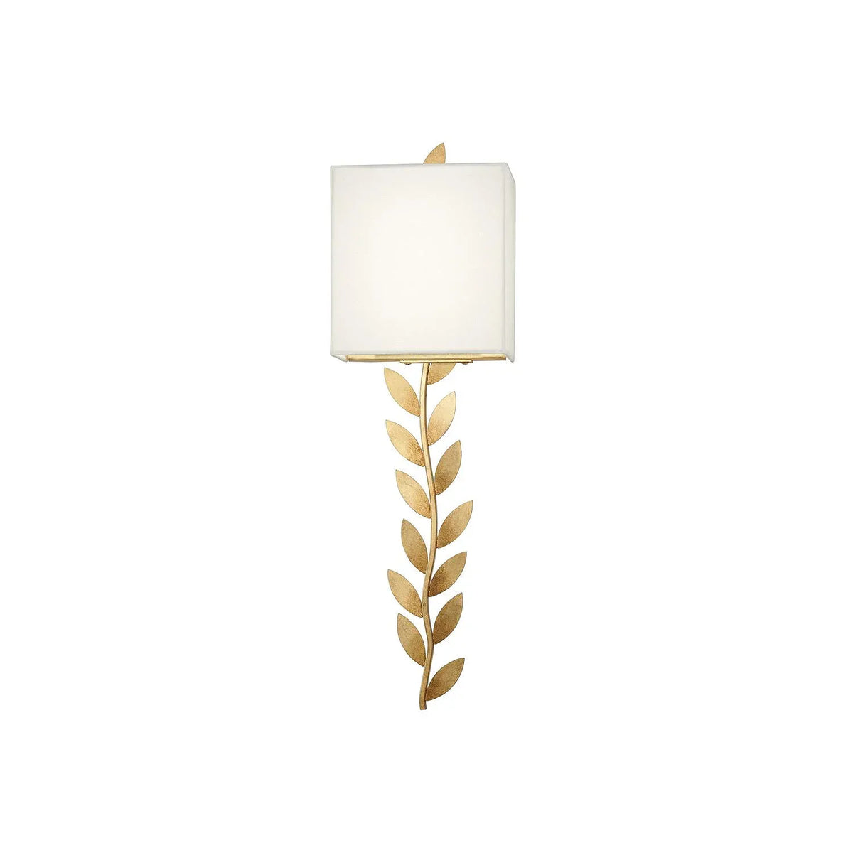 Verve Wall Lamp Brass Leaf Fabric