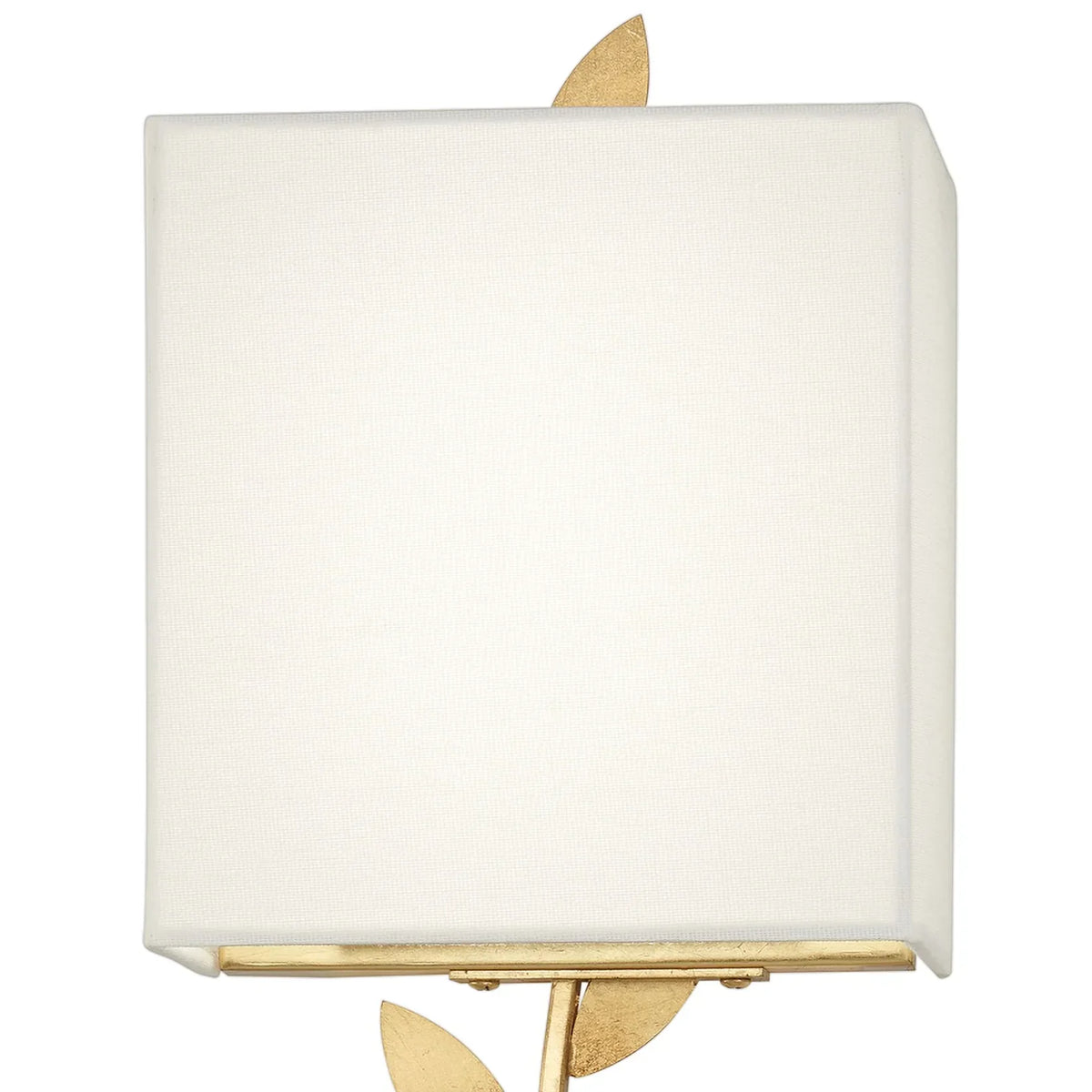 Verve Wall Lamp Brass Leaf Fabric