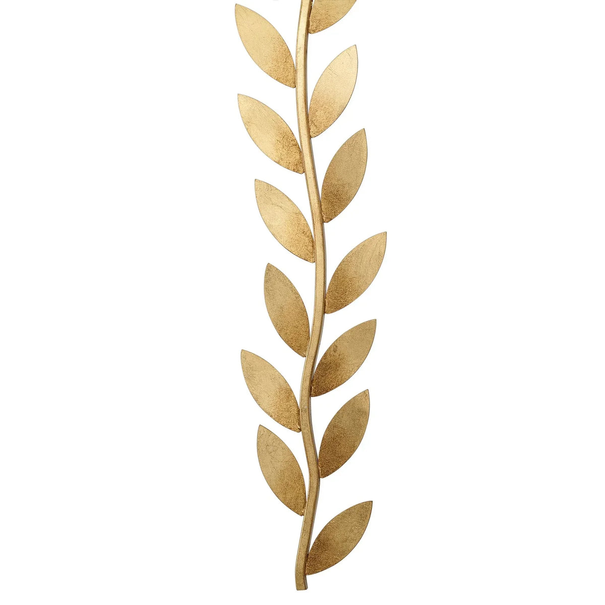 Verve Wall Lamp Brass Leaf Fabric