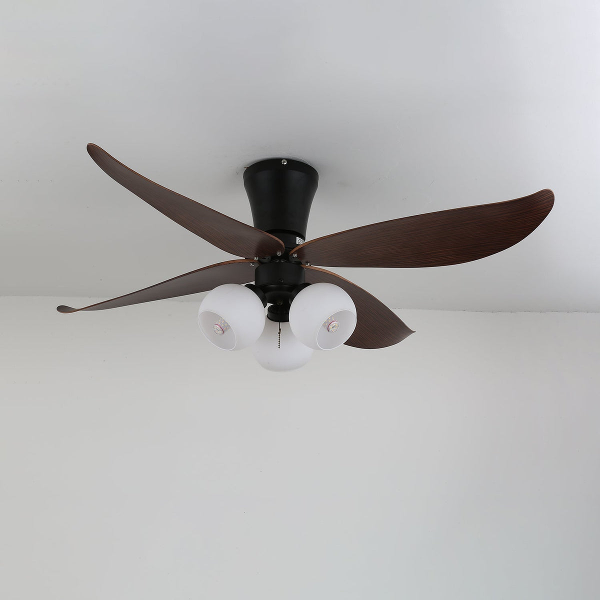 Lunair ventilador de techo con luz Vintage de madera y vidrio