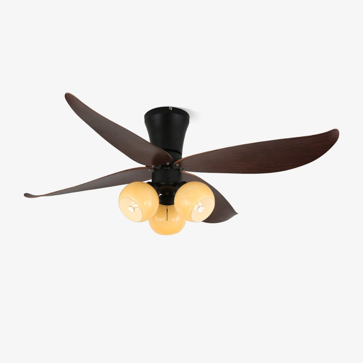 Lunair ventilador de techo con luz Vintage de madera y vidrio