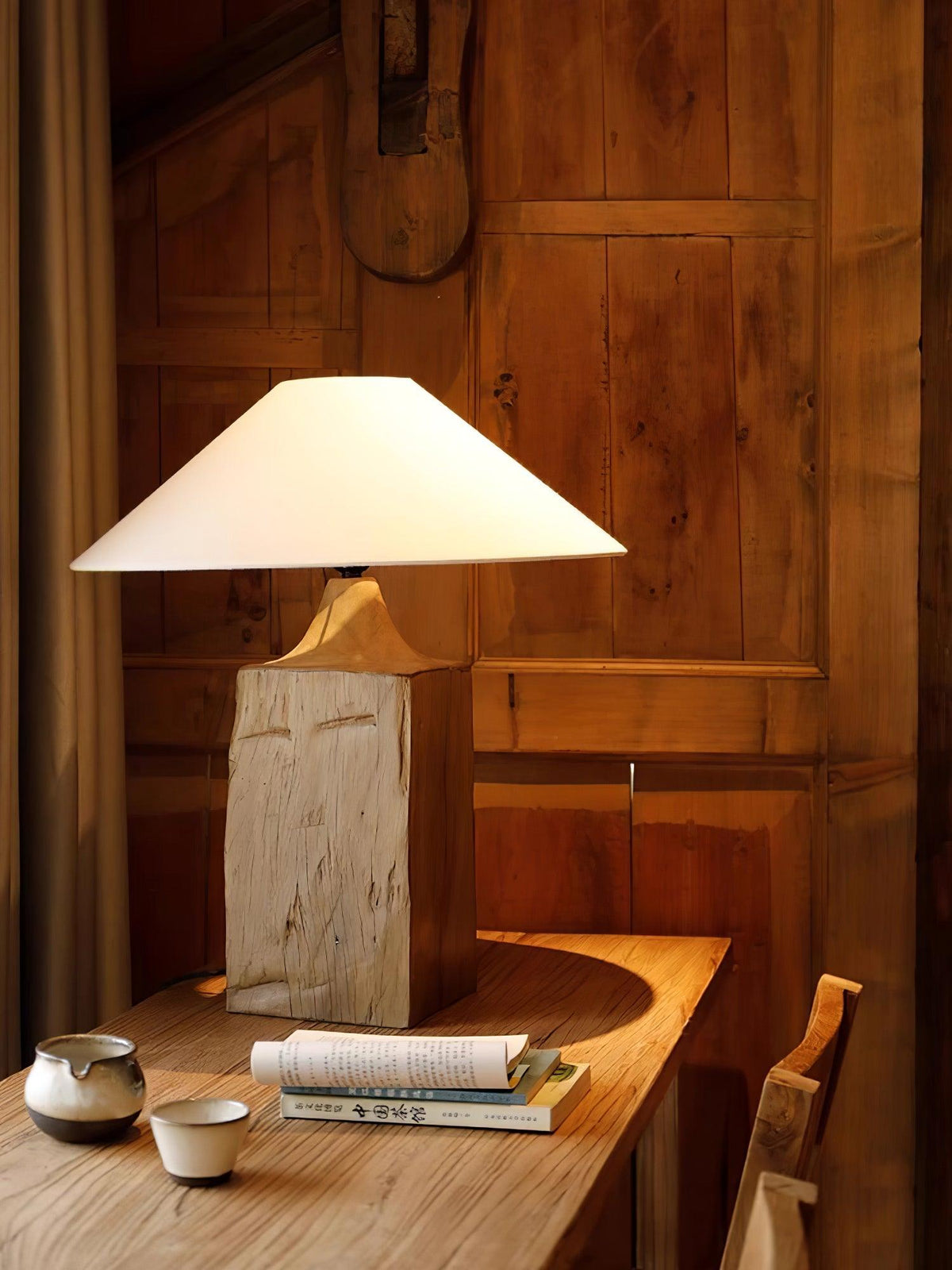 Rustica lámpara de pie Timber Column