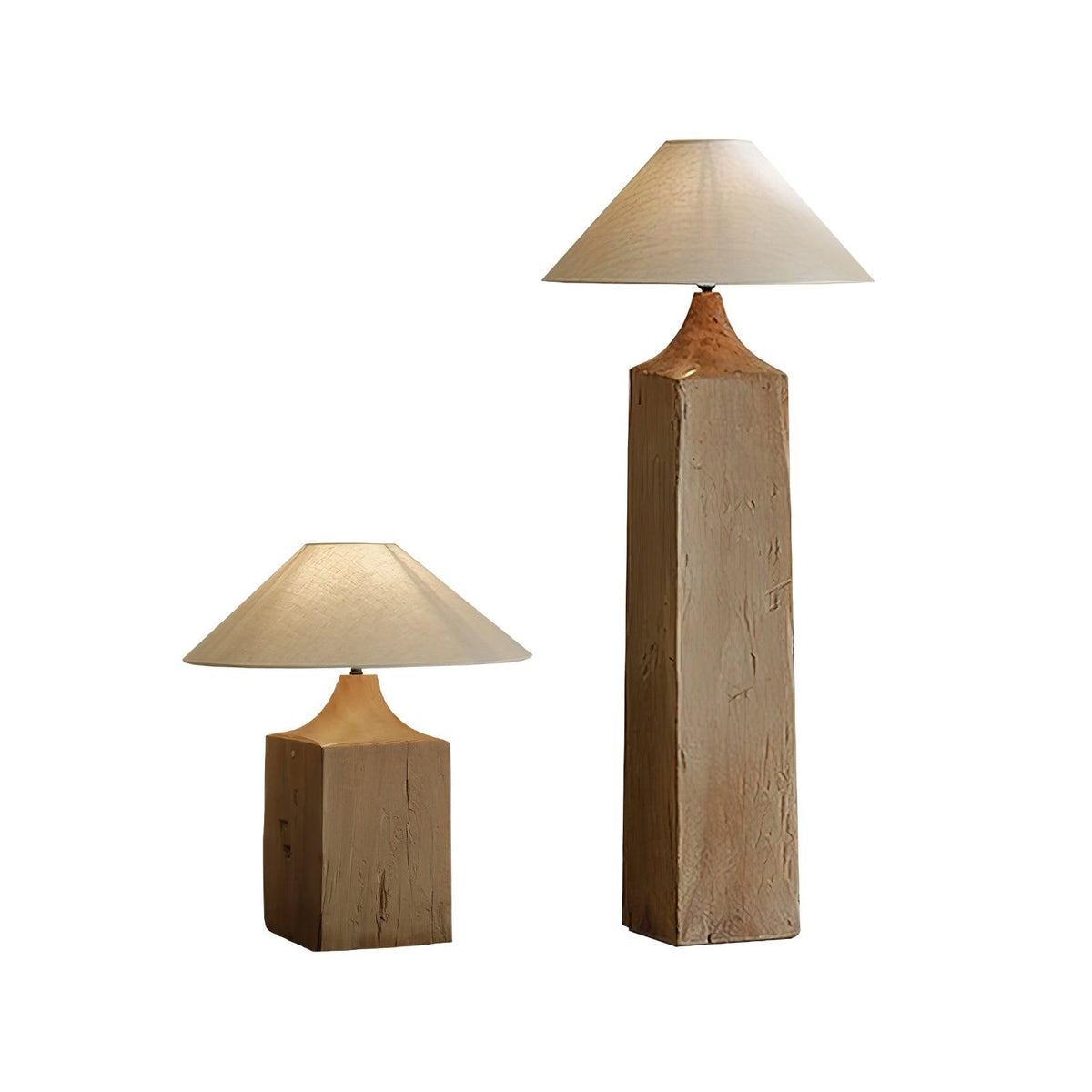 Rustica lámpara de pie Timber Column