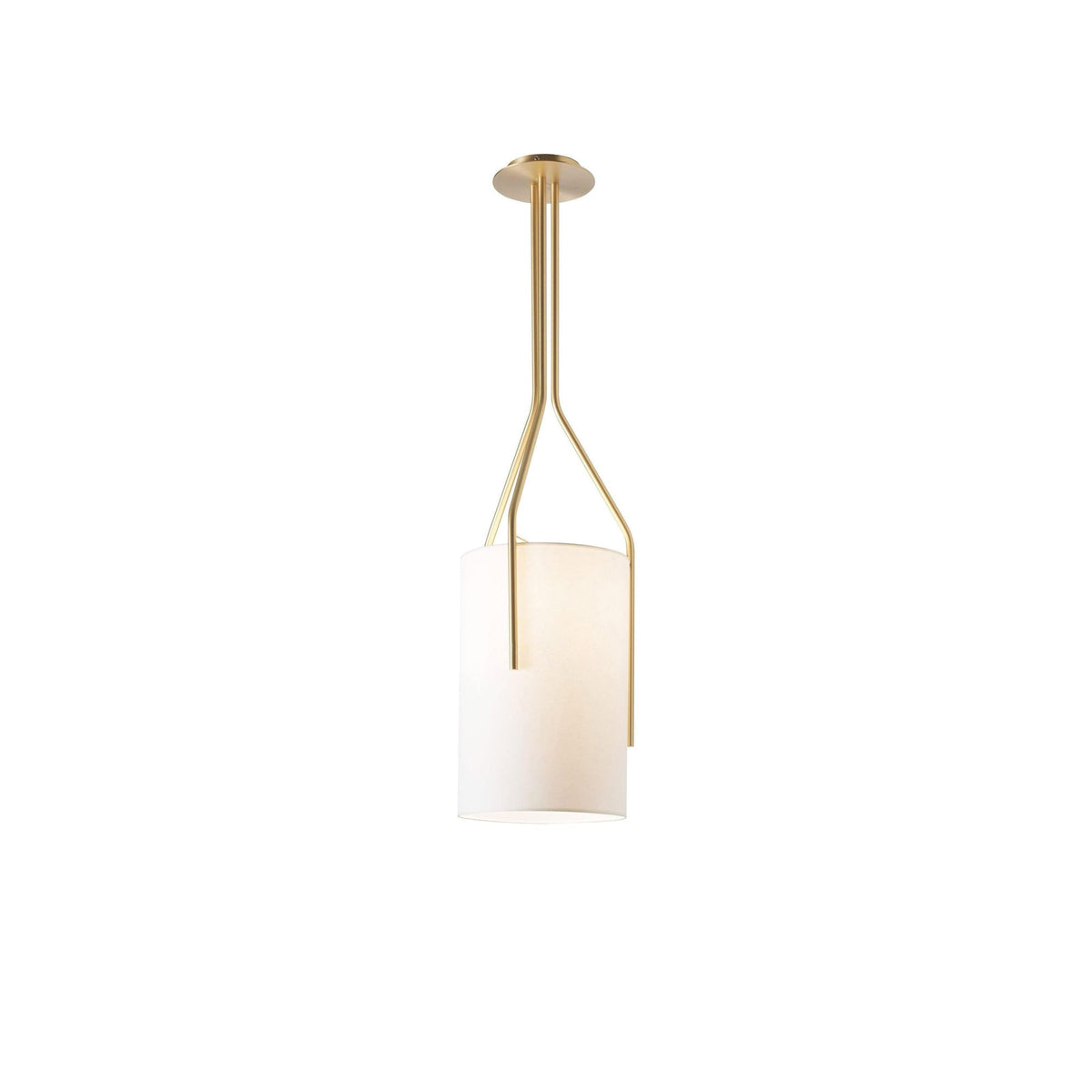 Cex lámpara de araña LED 3-luces latón moderna