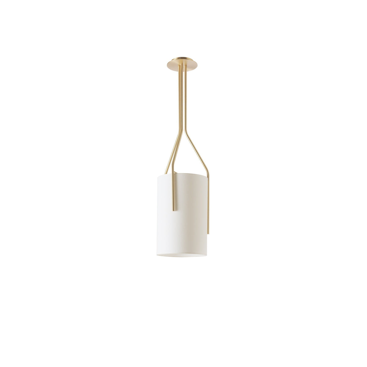 Cex lámpara de araña LED 3-luces latón moderna