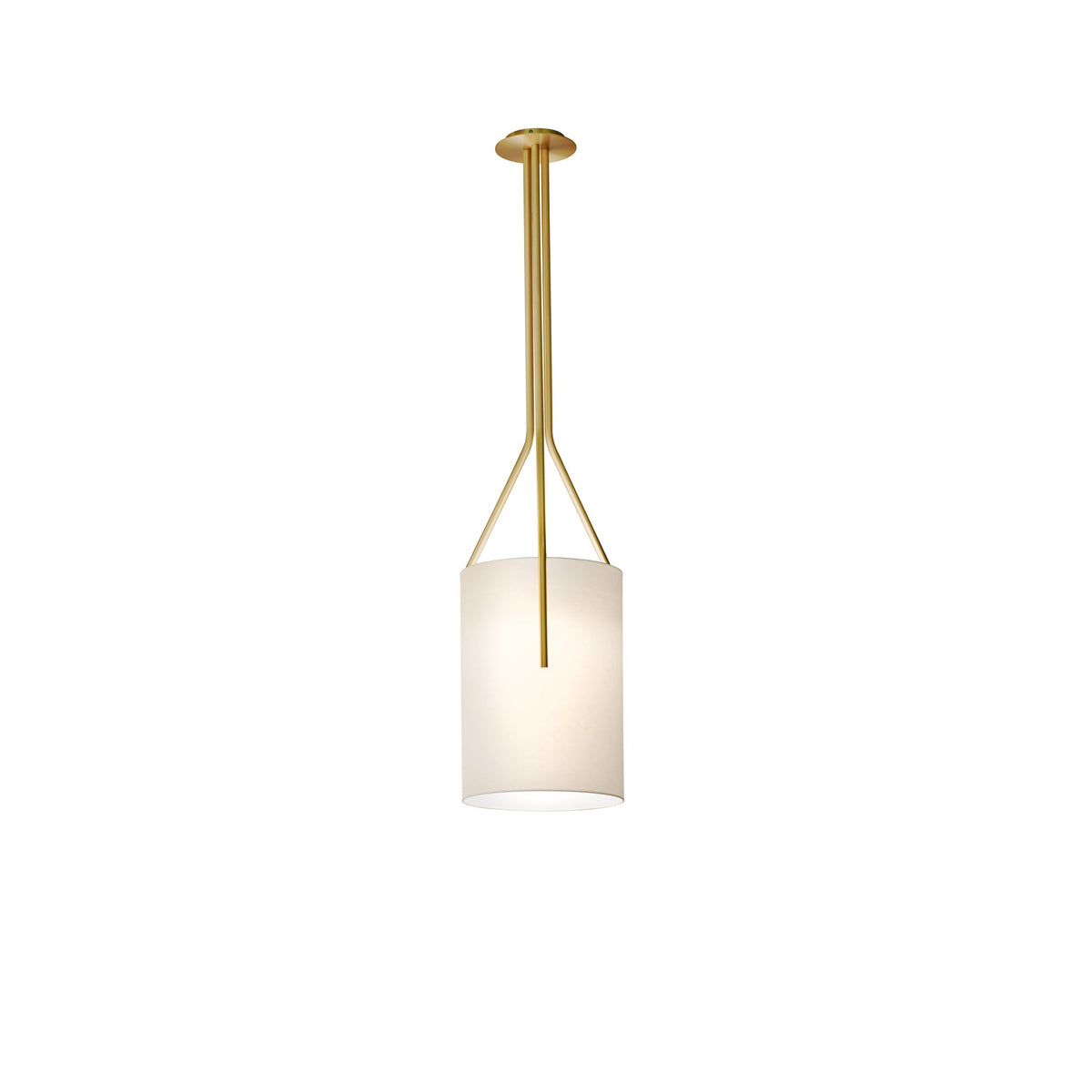 Cex lámpara de araña LED 3-luces latón moderna